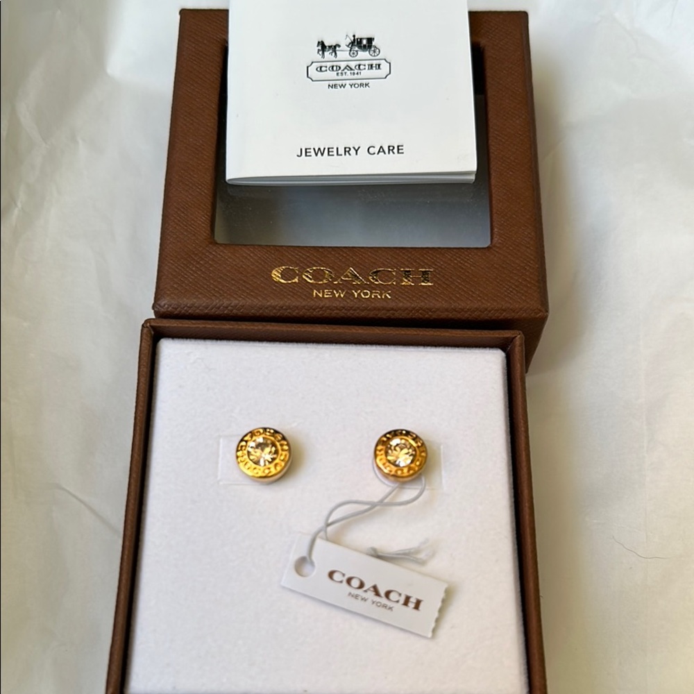 Coach Radiant Gold Earrings